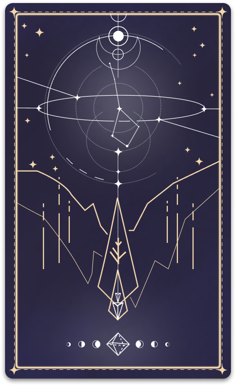 A picture of the Der Gehängte tarot-card in the game