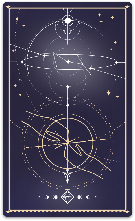 A picture of the Die Liebenden tarot-card in the game
